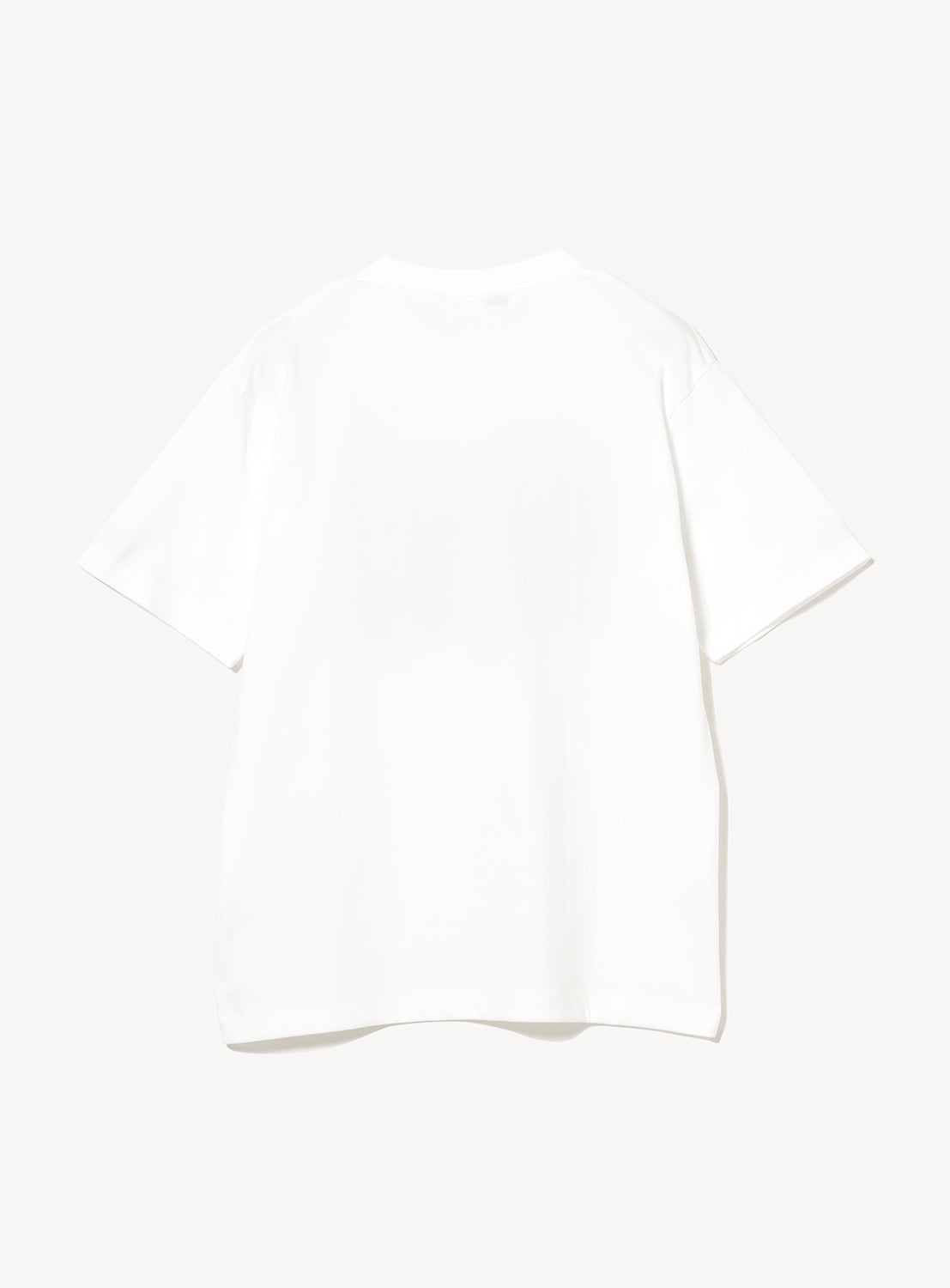 Back of white t-shirt.