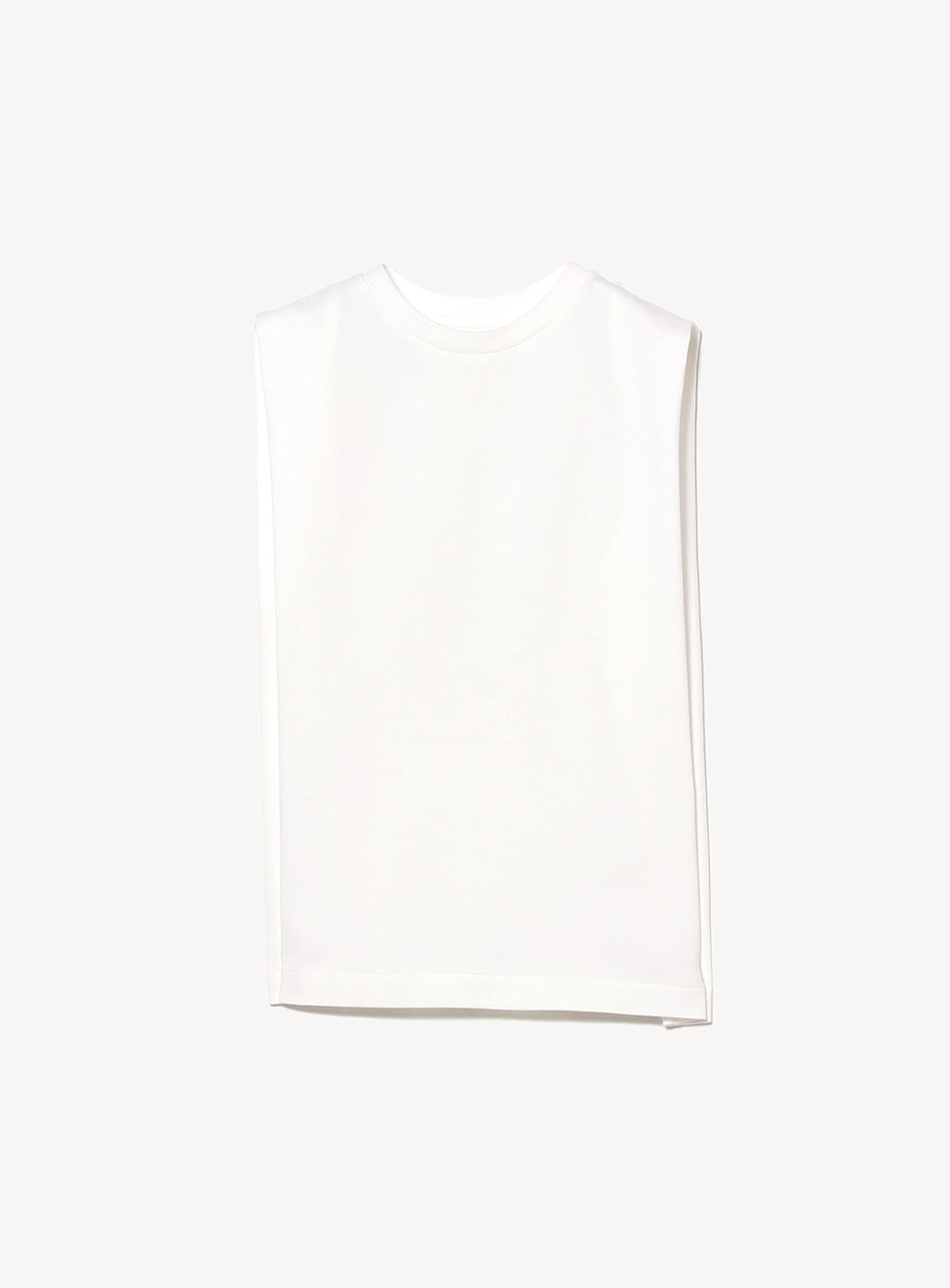 Sleeveless White T Shirt With Padded Shoulders Pimkie Padded