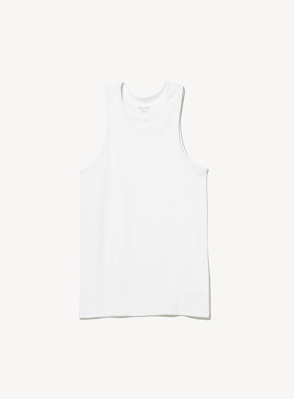 ロンハーマン　Bare Rib Tank Top タンクトップ　ホワイト　XS オーガニックコットン タンクトップ｜Ron Herman(ロンハーマン