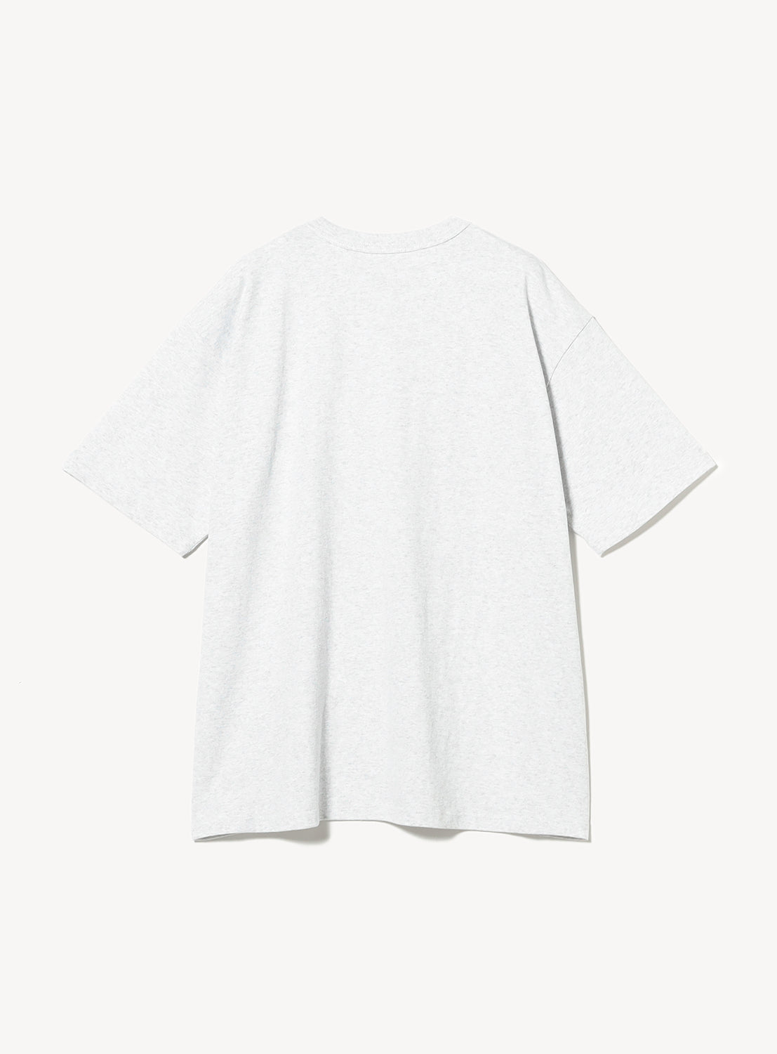 Back of ash grey t-shirt.