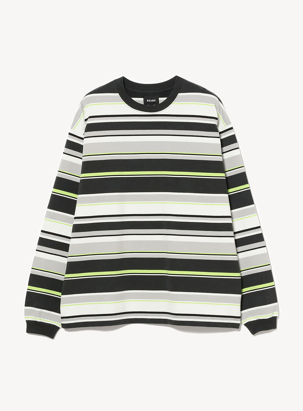 Multi Border Long Sleeve T-Shirt Multi Border Long Sleeve T-Shirt
