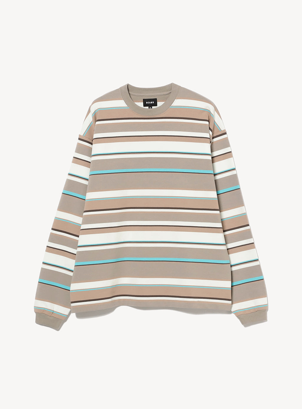 Multi Border Long Sleeve T-Shirt Multi Border Long Sleeve T-Shirt