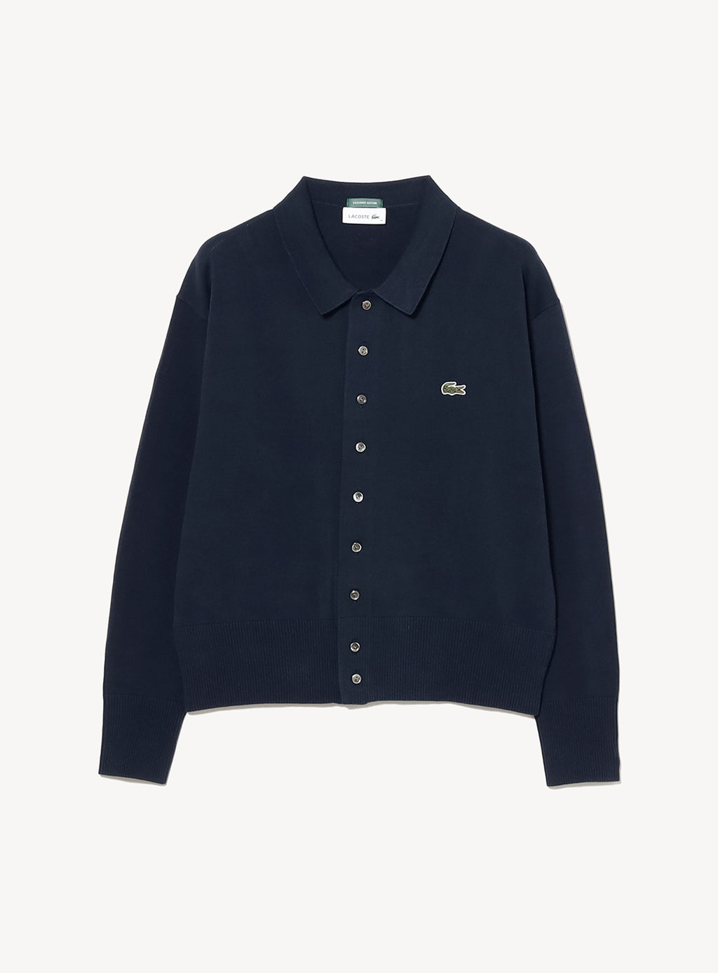 Exclusive] LACOSTE x BEAMS BOY Polo Cardigan