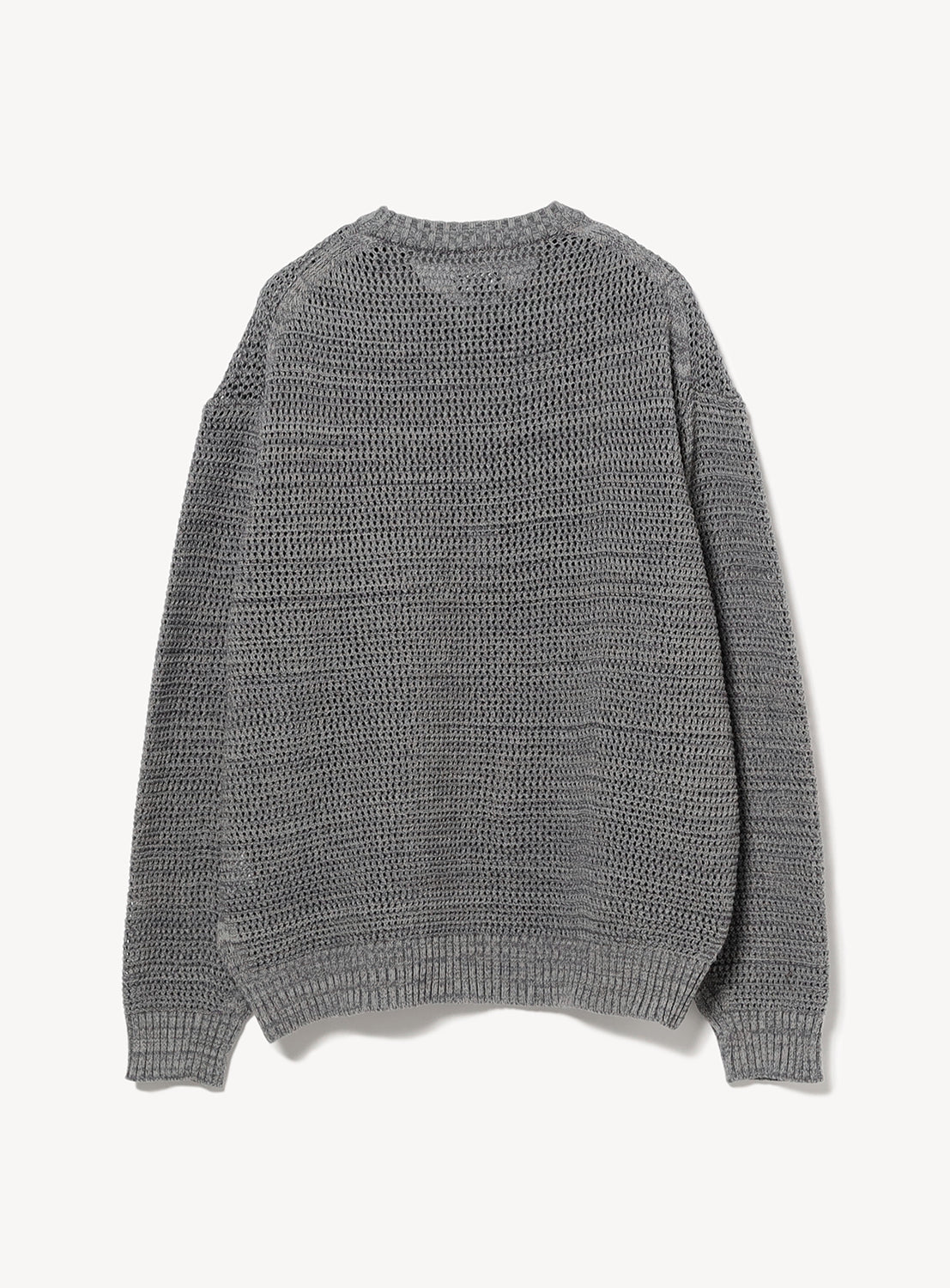 Heathered Mesh Crewneck Knit