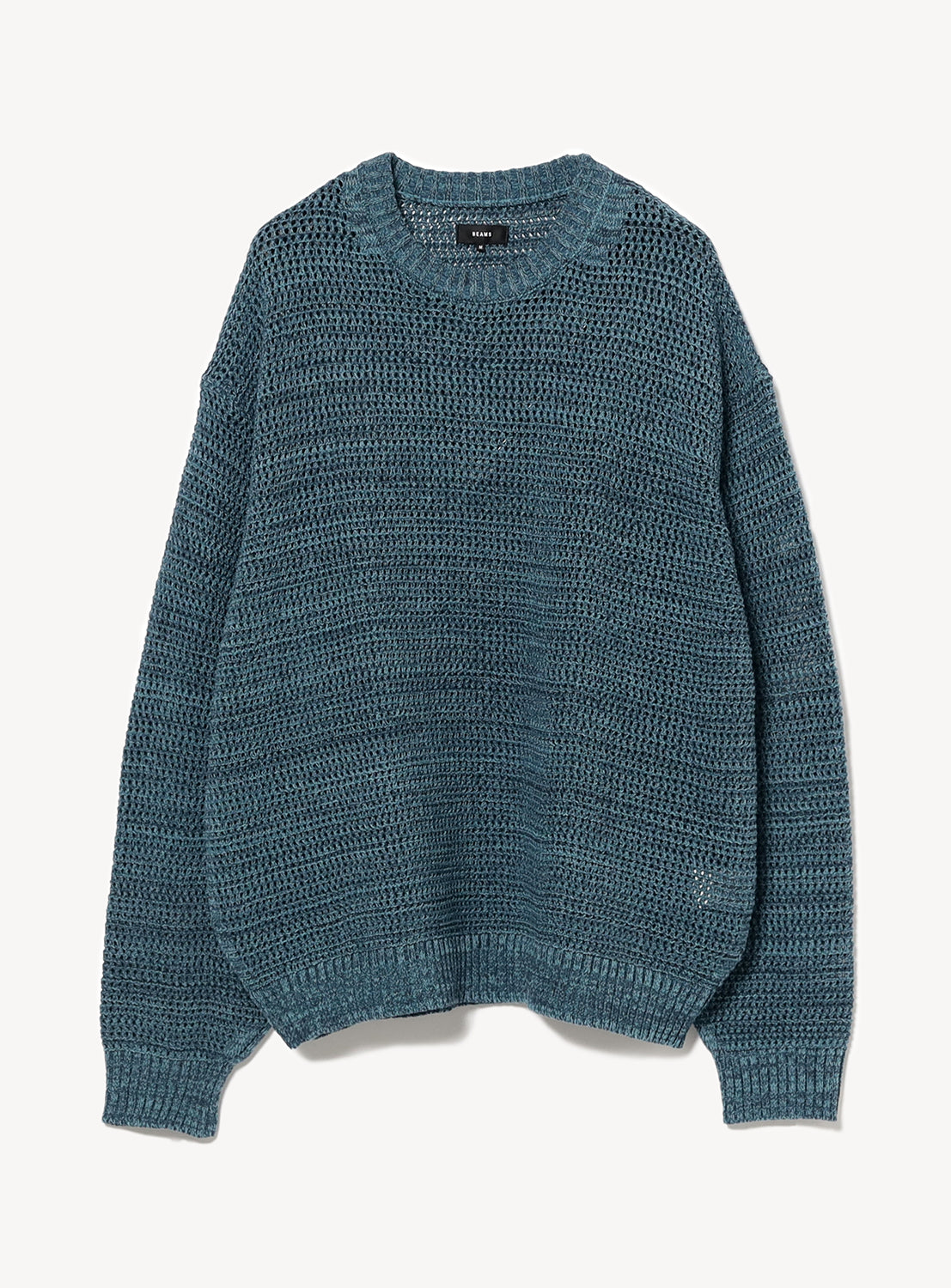 Heathered Mesh Crewneck Knit