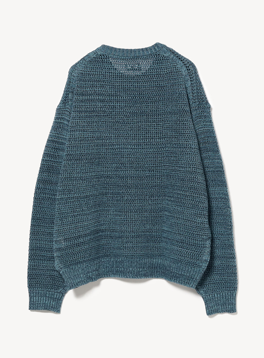 Heathered Mesh Crewneck Knit