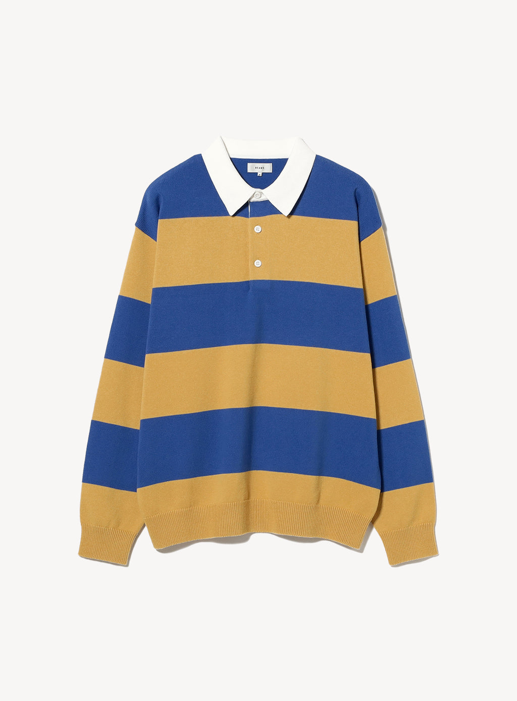 Wide Fit 7-Gauge Rugby Knit Polo Shirt