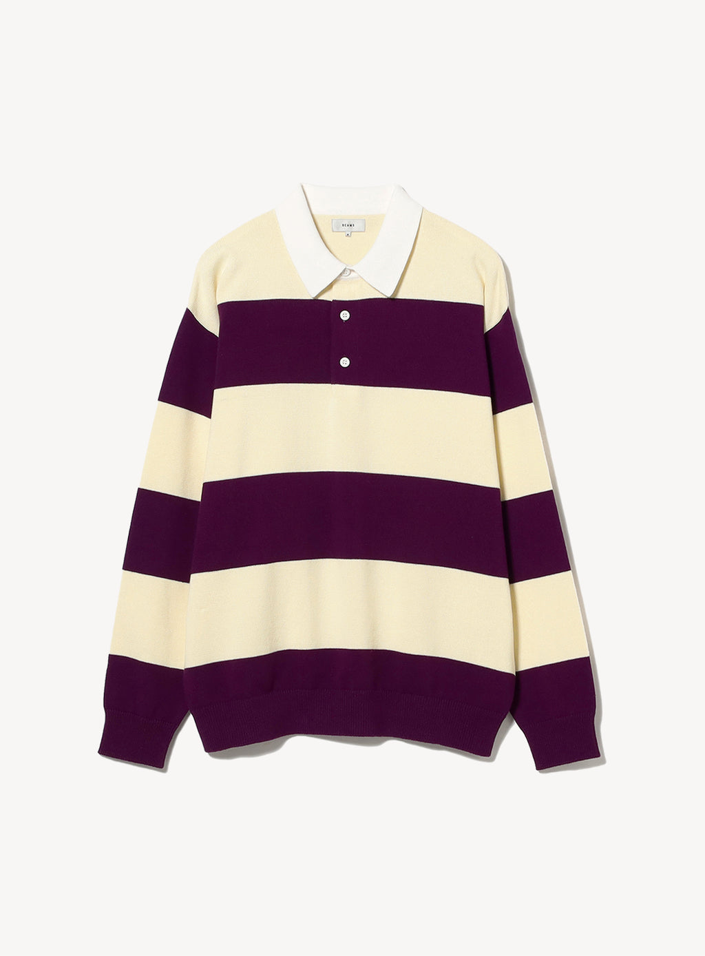 Wide Fit 7-Gauge Rugby Knit Polo Shirt