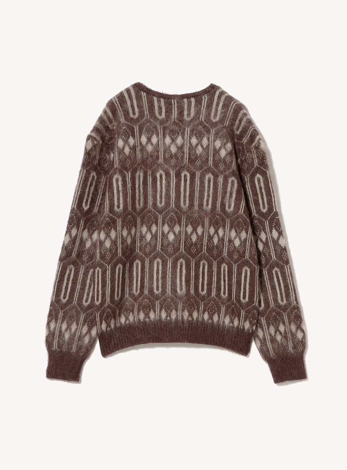 Geometric Mohair Cardigan