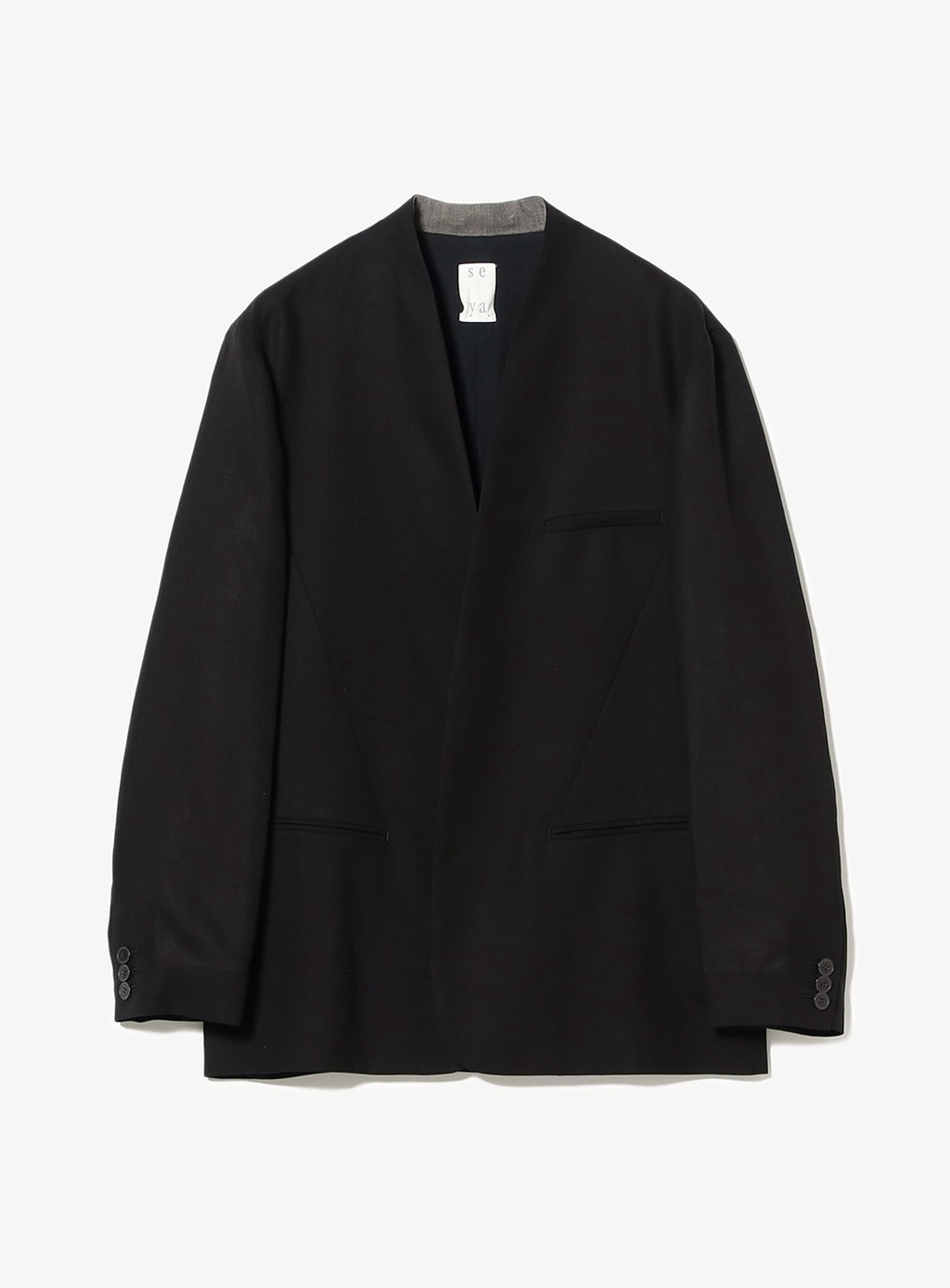 じょん　un/unbient Wool No-collar Jacket No-Collar Jacket International Gallery Exclusive