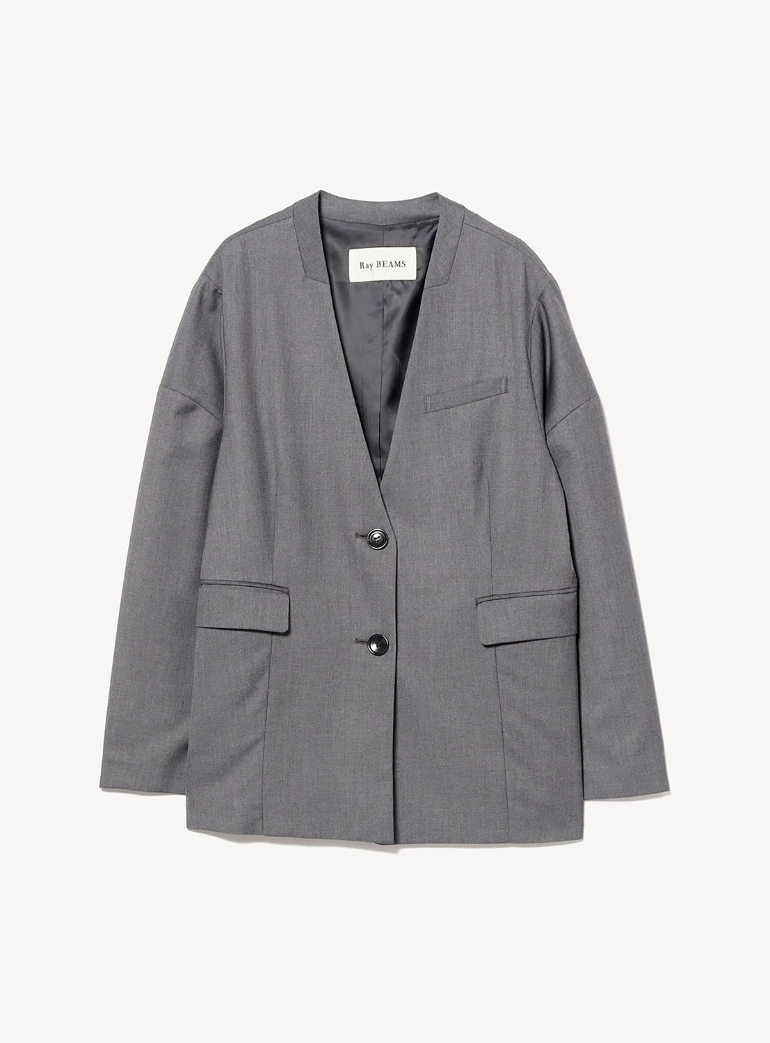 Collarless Jacket