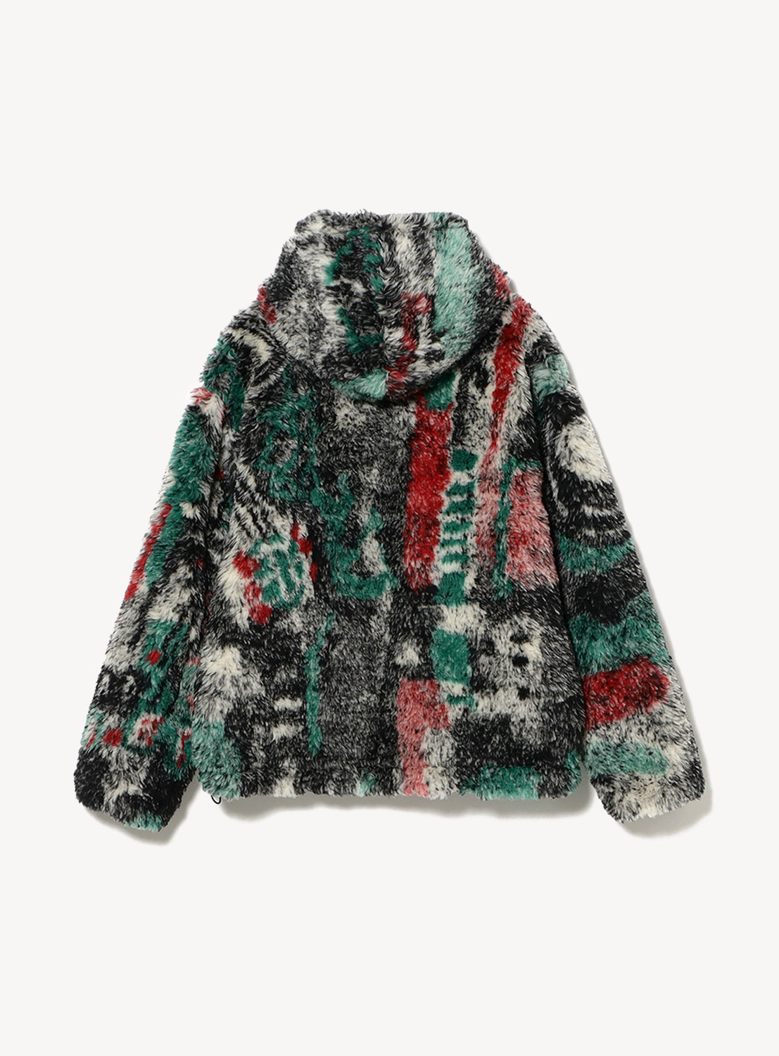 Hooded Artistic Print Jacket
