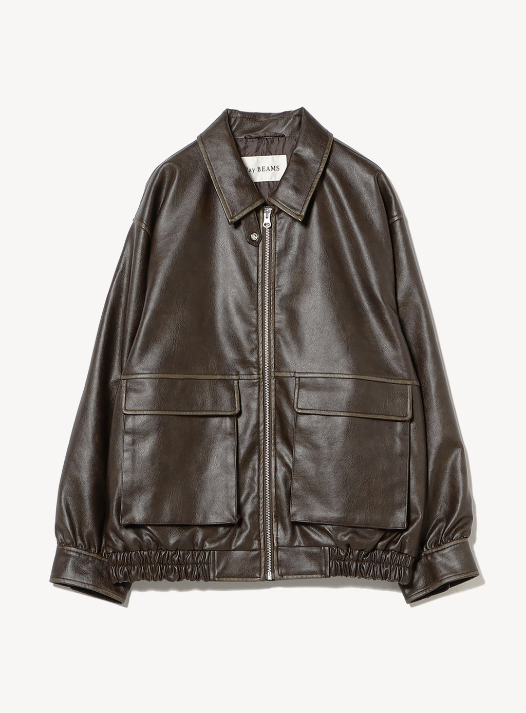 Faux Leather Flight Jacket Faux Leather Flight Jacket
