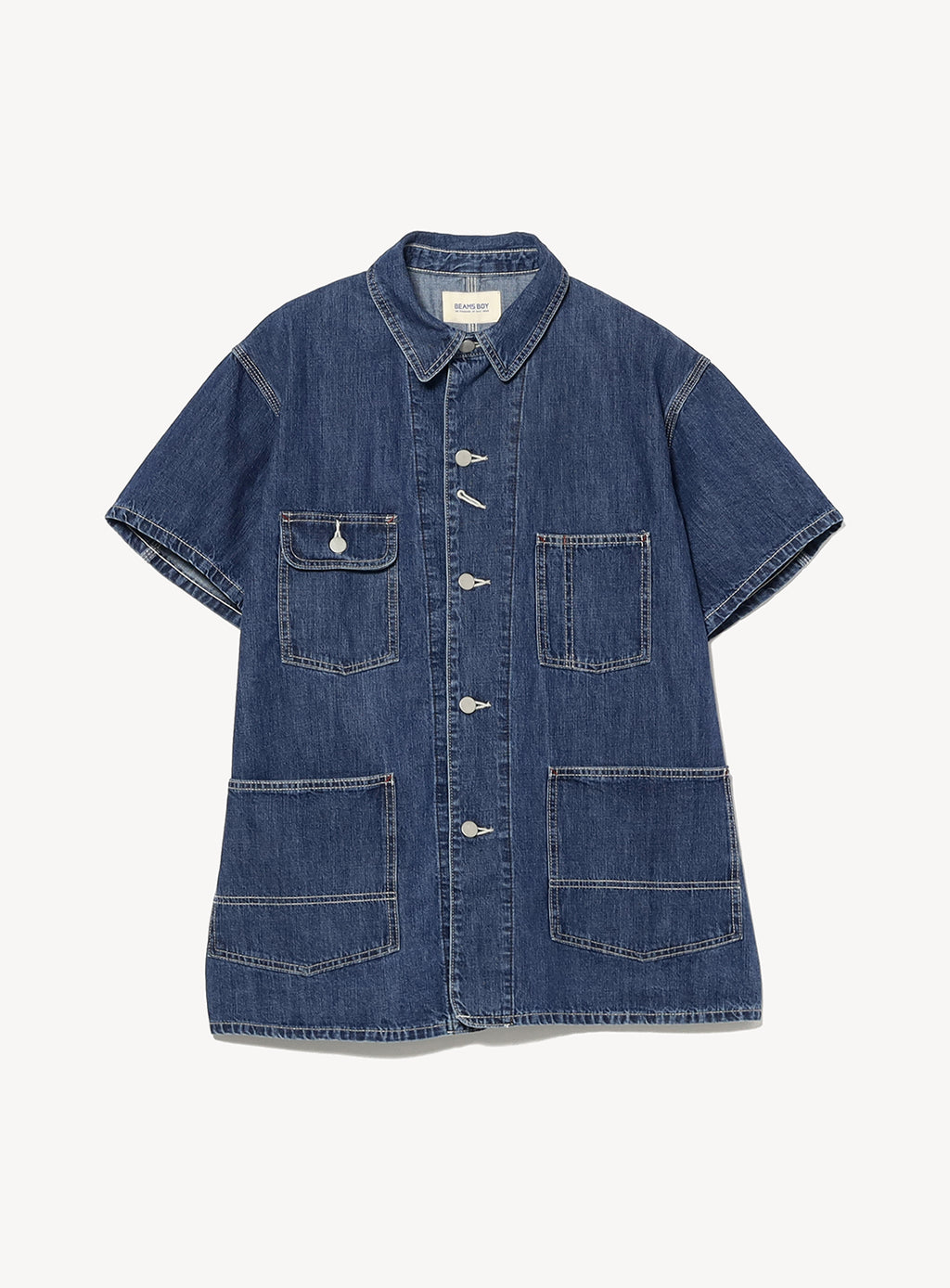 ジャケット・アウター tamme 24aw DENIM BAG COVERALLS Denim Coverall Short Sleeve Jacket