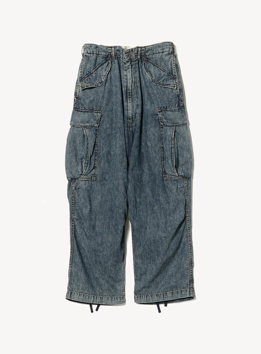 Big 6-Pocket Denim Cargo Pants