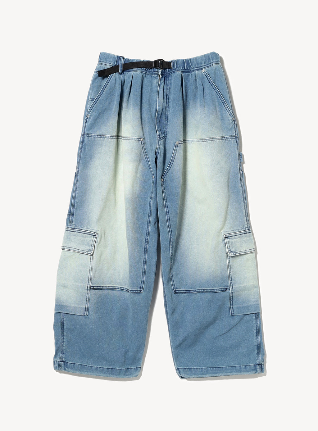RRL × BEAMS DENIM CARGO PANTS Double Knee Wide Cargo Pants