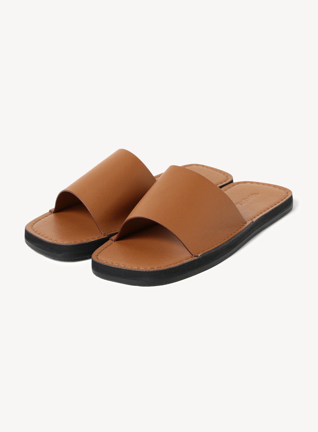 Pair of brown leather sandals.