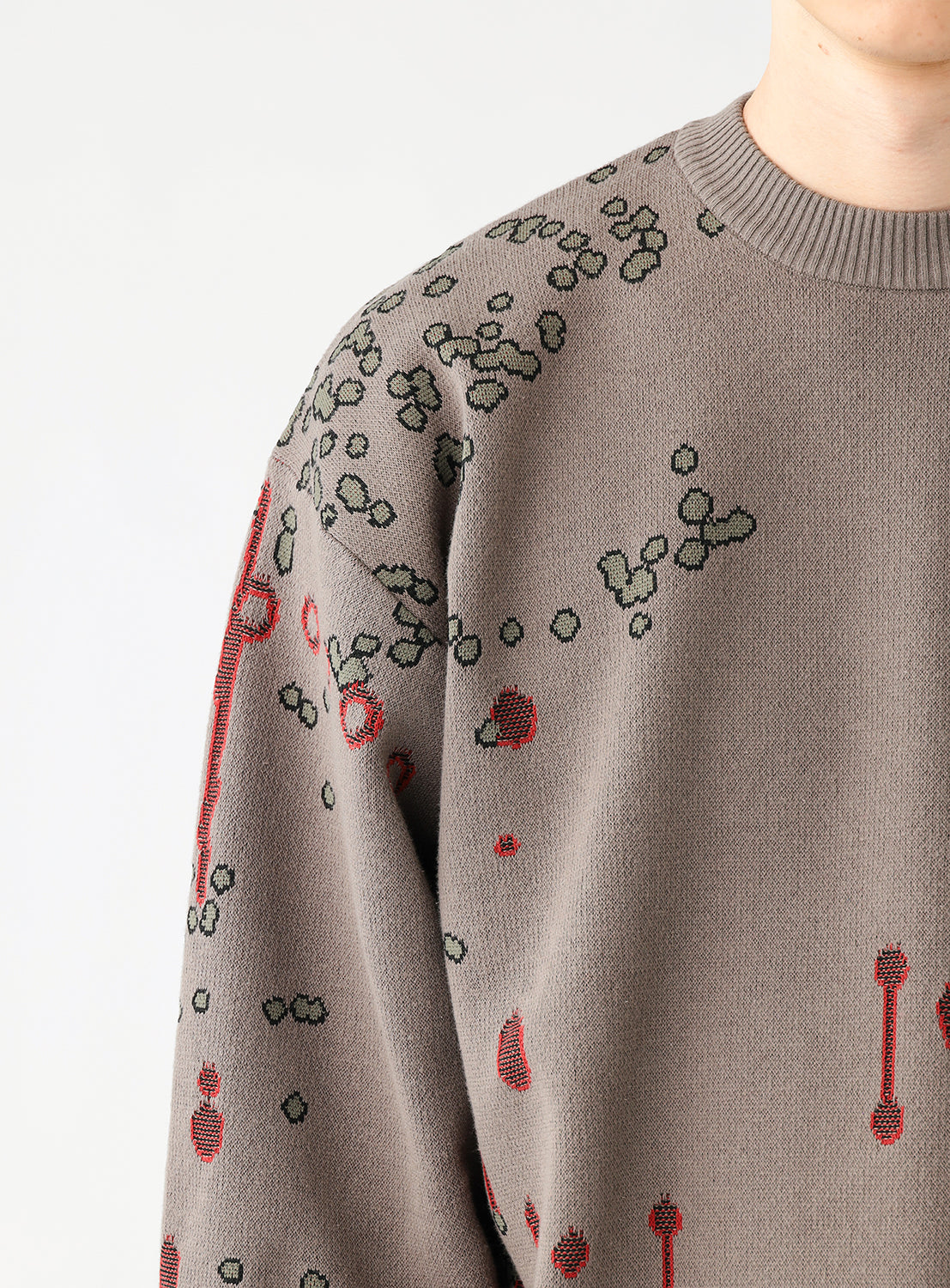 Jacquard Cotton Sweater
