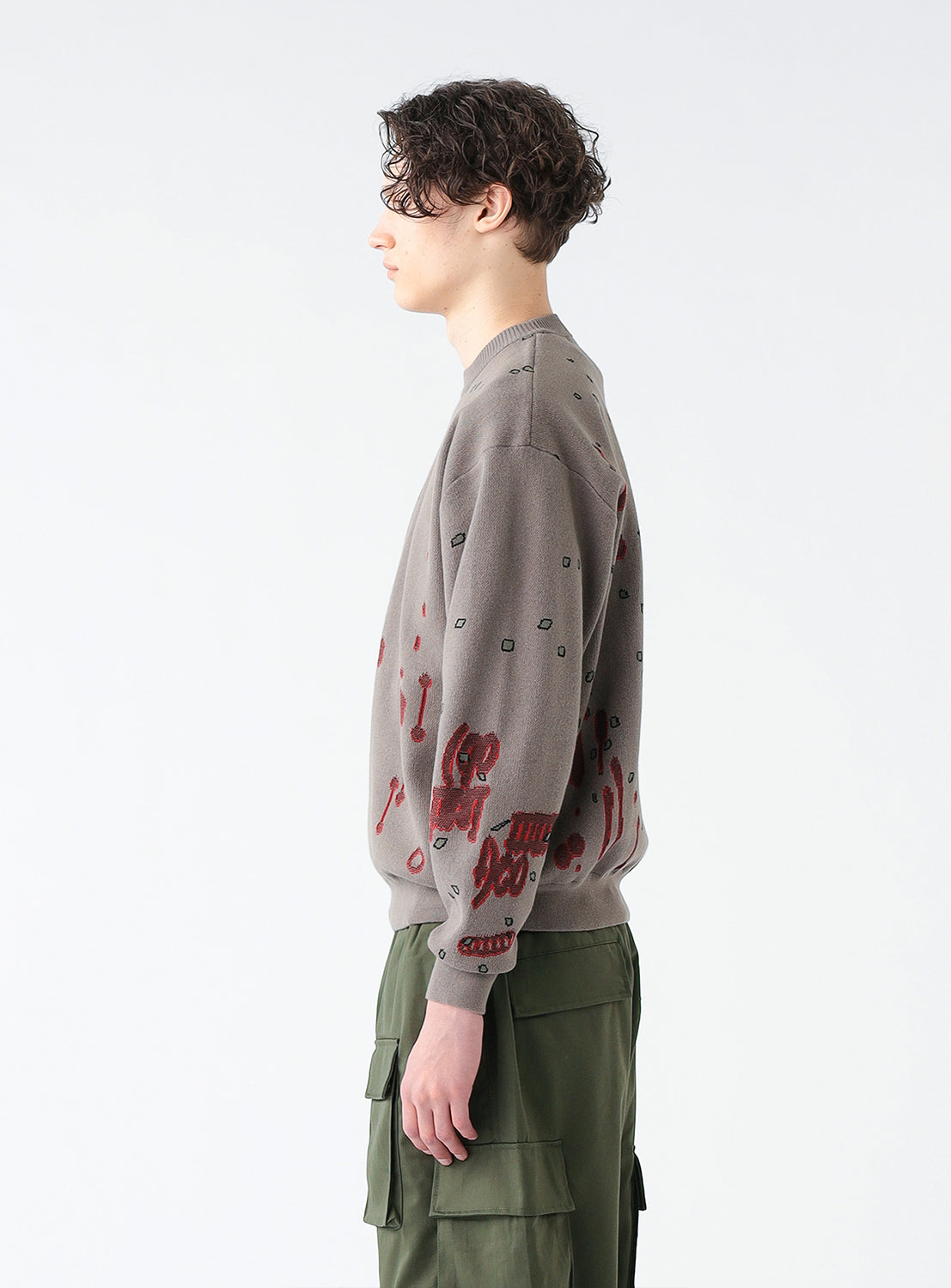 Jacquard Cotton Sweater