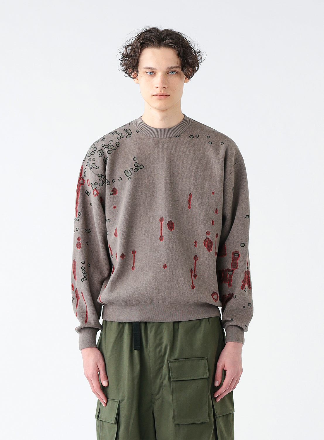 Jacquard Cotton Sweater