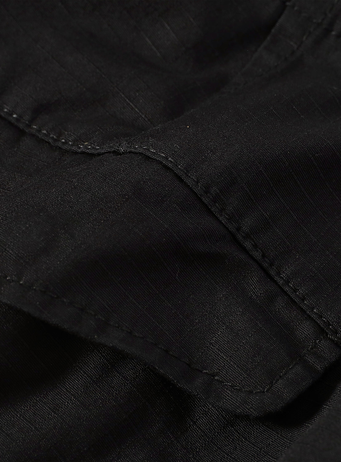 Close-up of the shorts' cargo pocket, highlighting the rugged aesthetic and functional design.