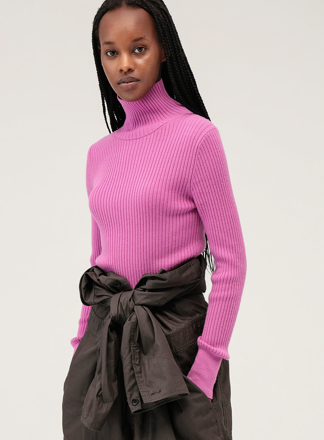 Cashmere Blend Turtleneck Knit