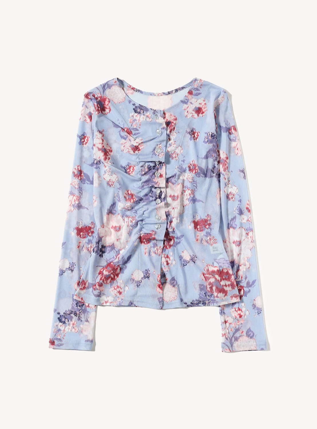 Sheer Floral Print Cardigan