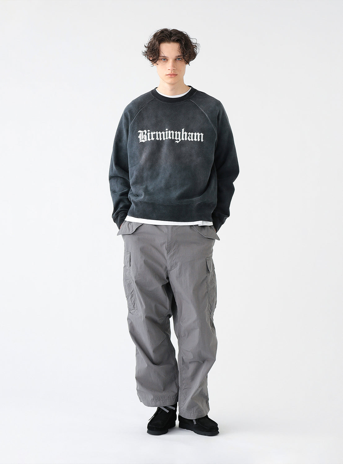 Fade Print Crewneck Sweatshirt