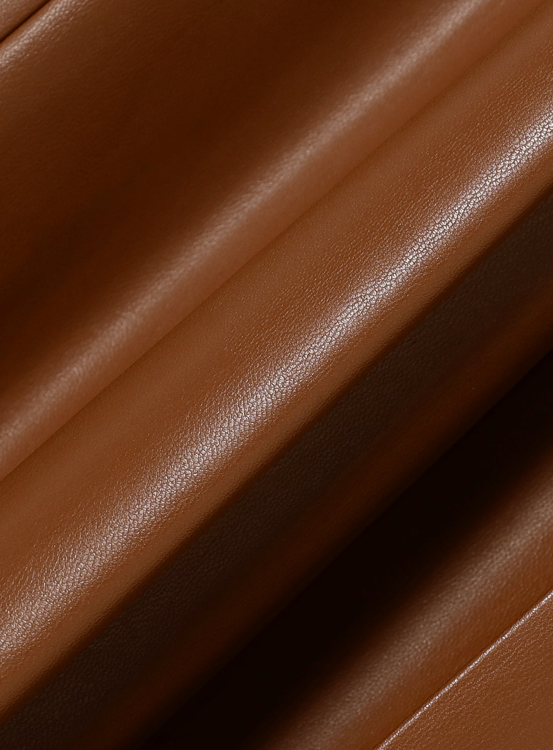 Faux Leather Pleated Skirt