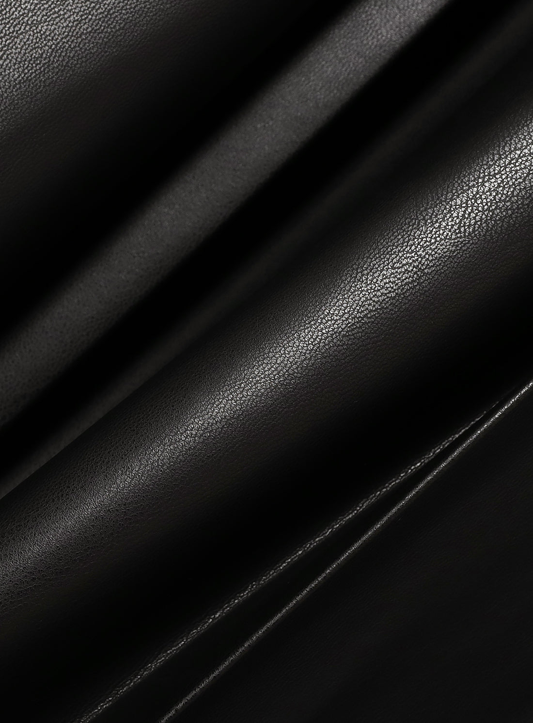 Faux Leather Pleated Skirt