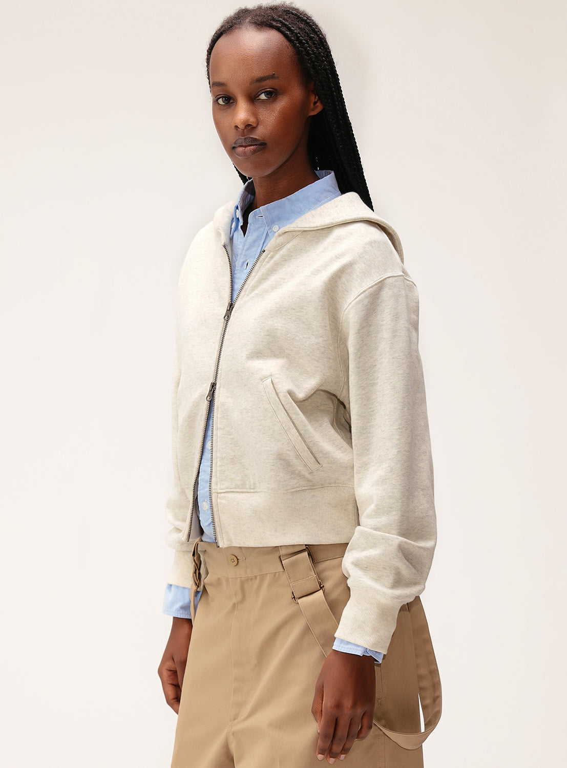 Full Zip Sailor Sweatshirt