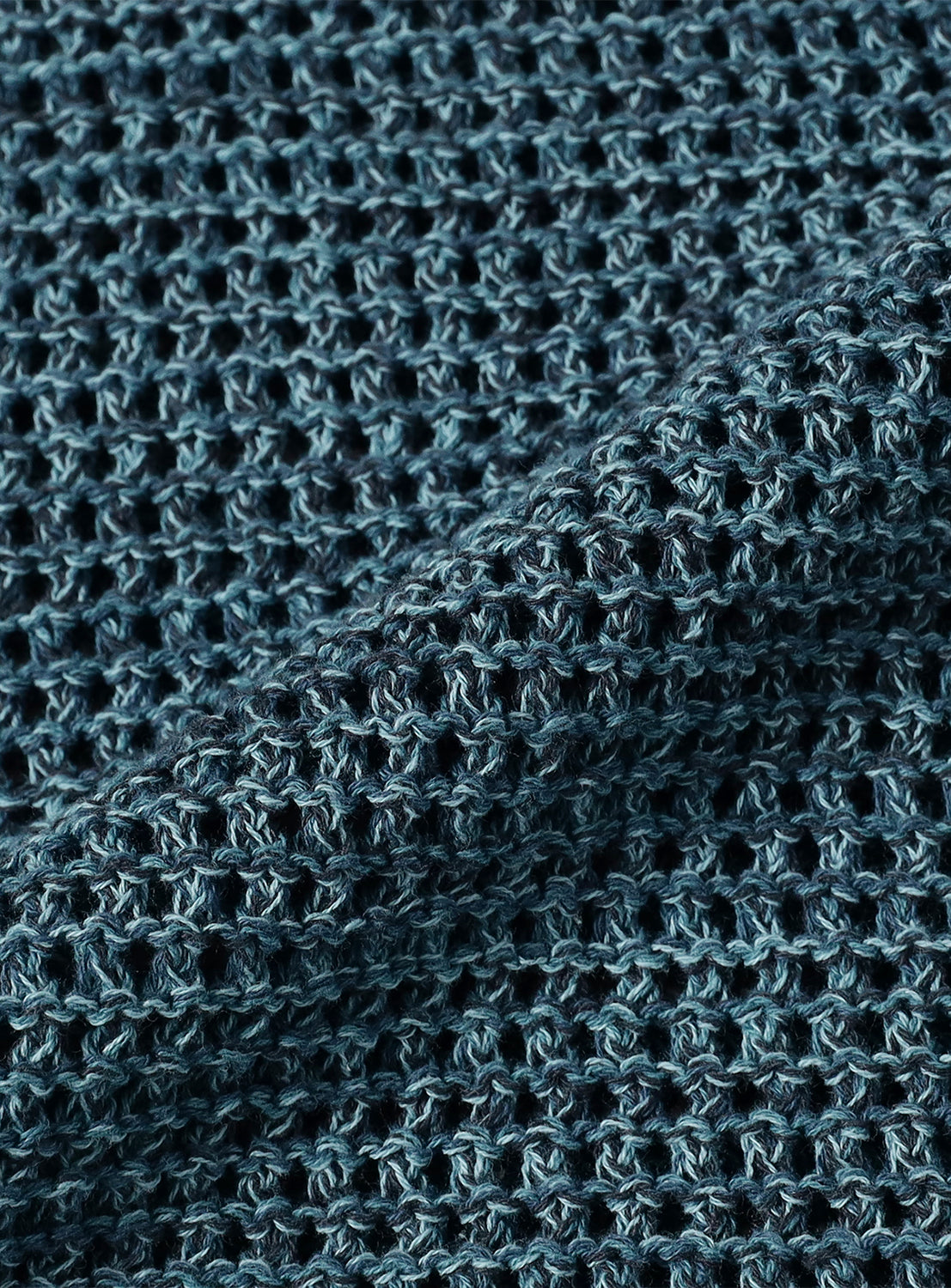 Heathered Mesh Crewneck Knit