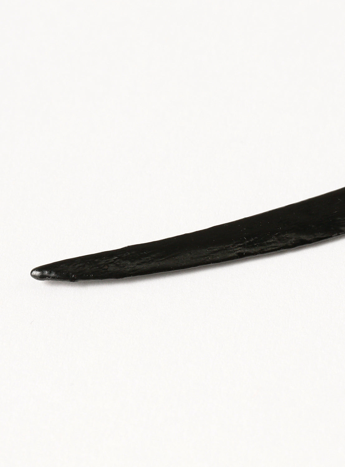Close up of black Japanese sweets knife.