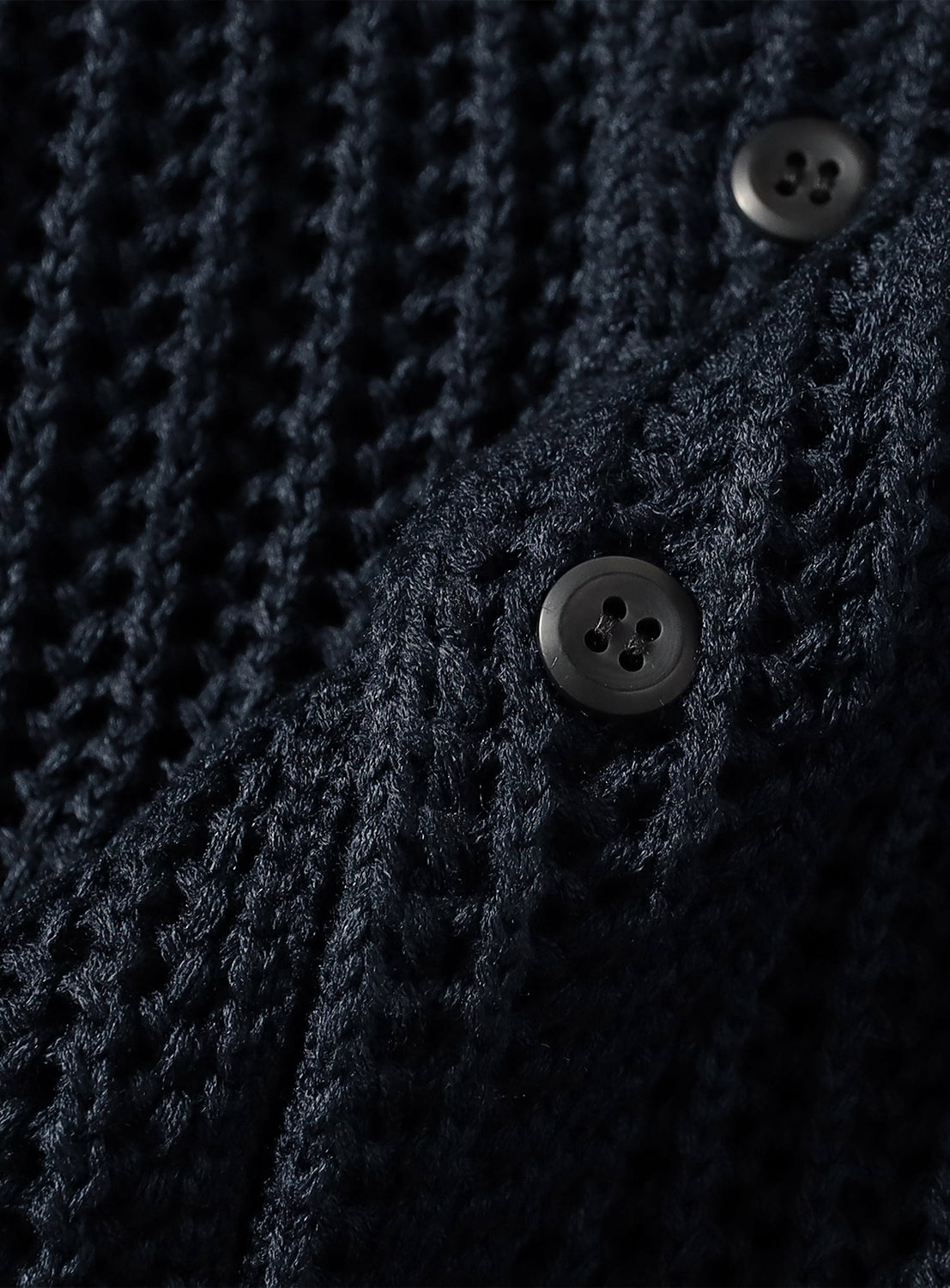 Mesh Knit Polo Shirt