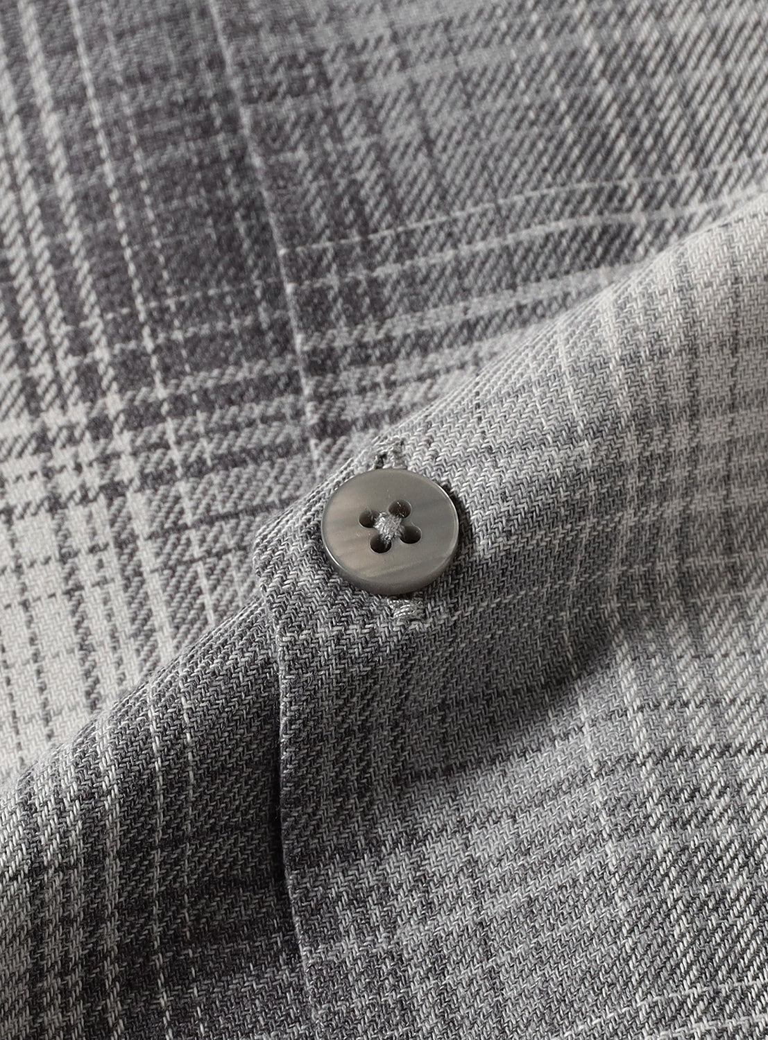 Ombre Check Open Collar Shirt