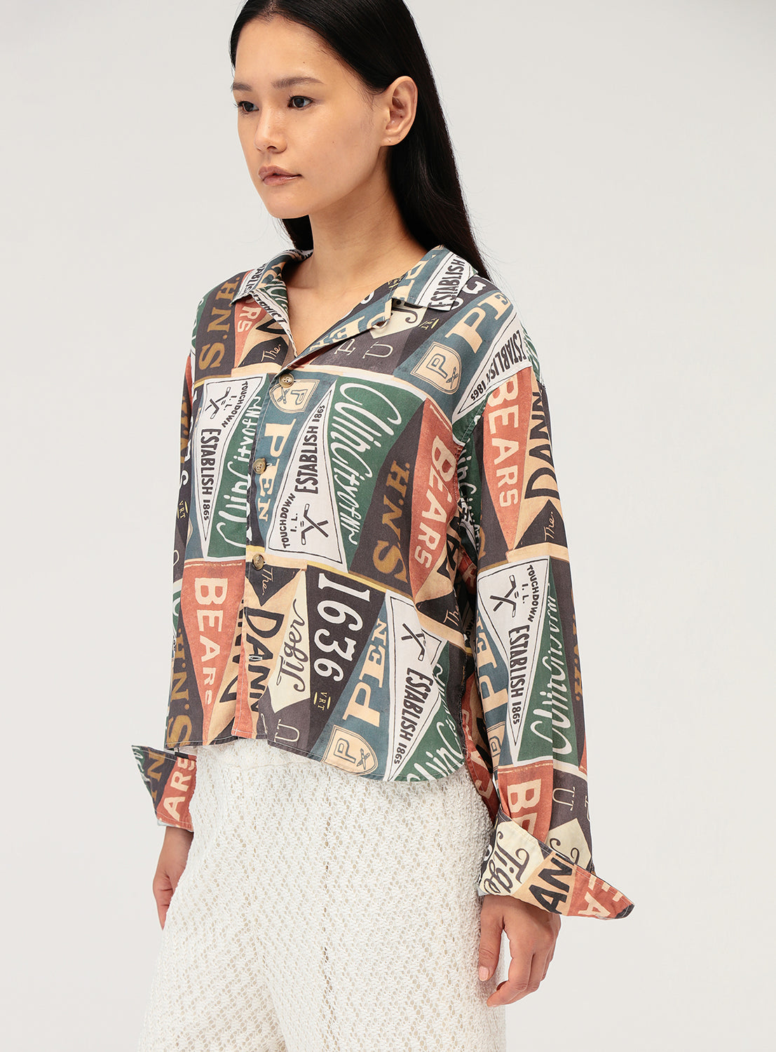 Pennant Flag Print Shirt