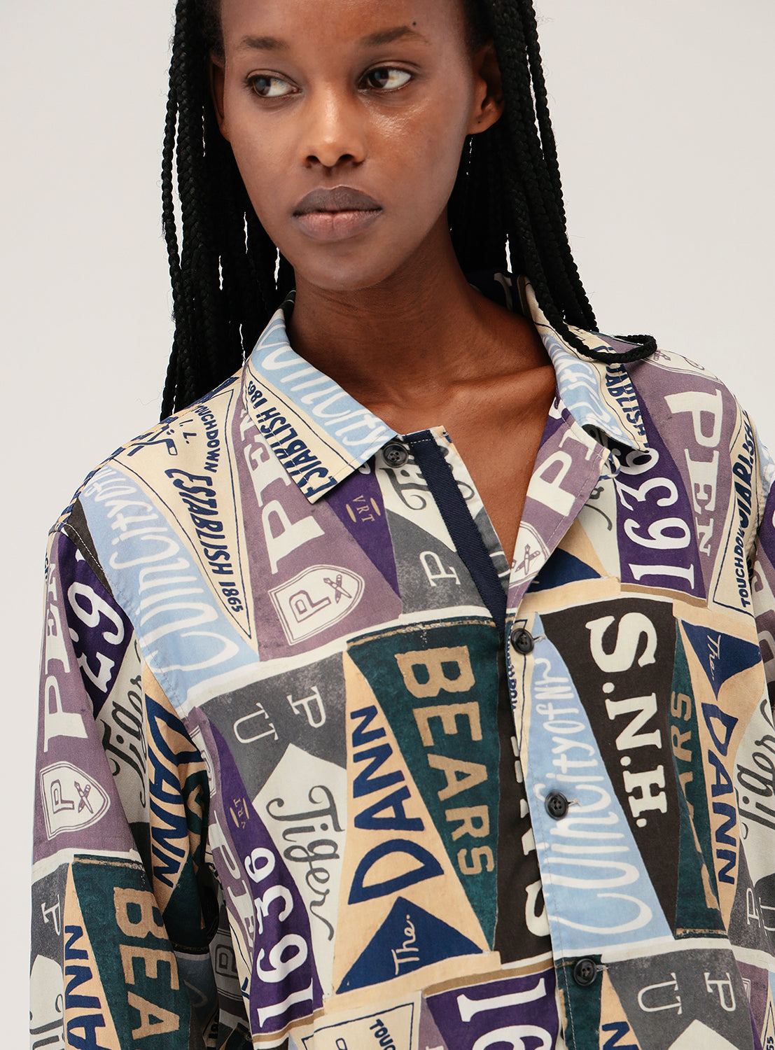 Pennant Flag Print Shirt