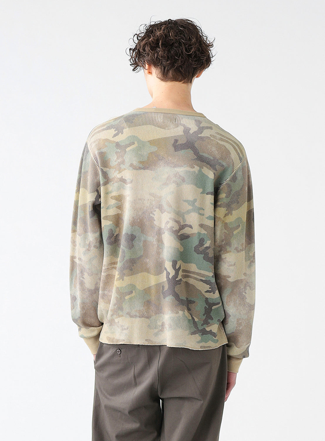 Printed Thermal Crewneck T-Shirt