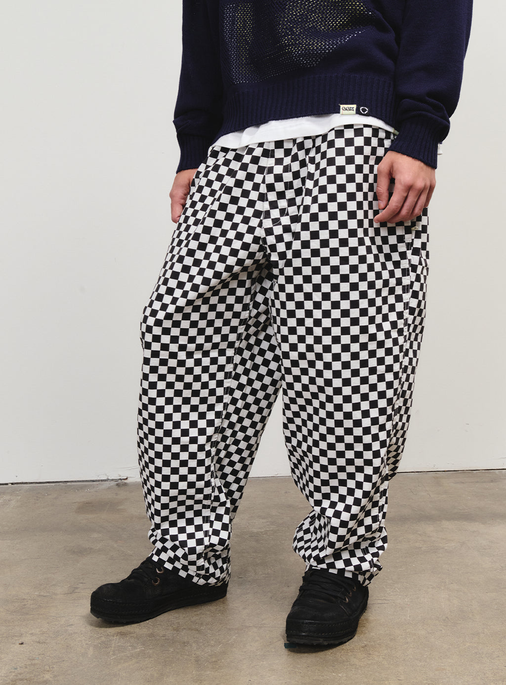 ビームスチェックパンツ BEAMS PANTS B:MING by BEAMS (B:MING by BEAMS) Ombre Check Wide Easy