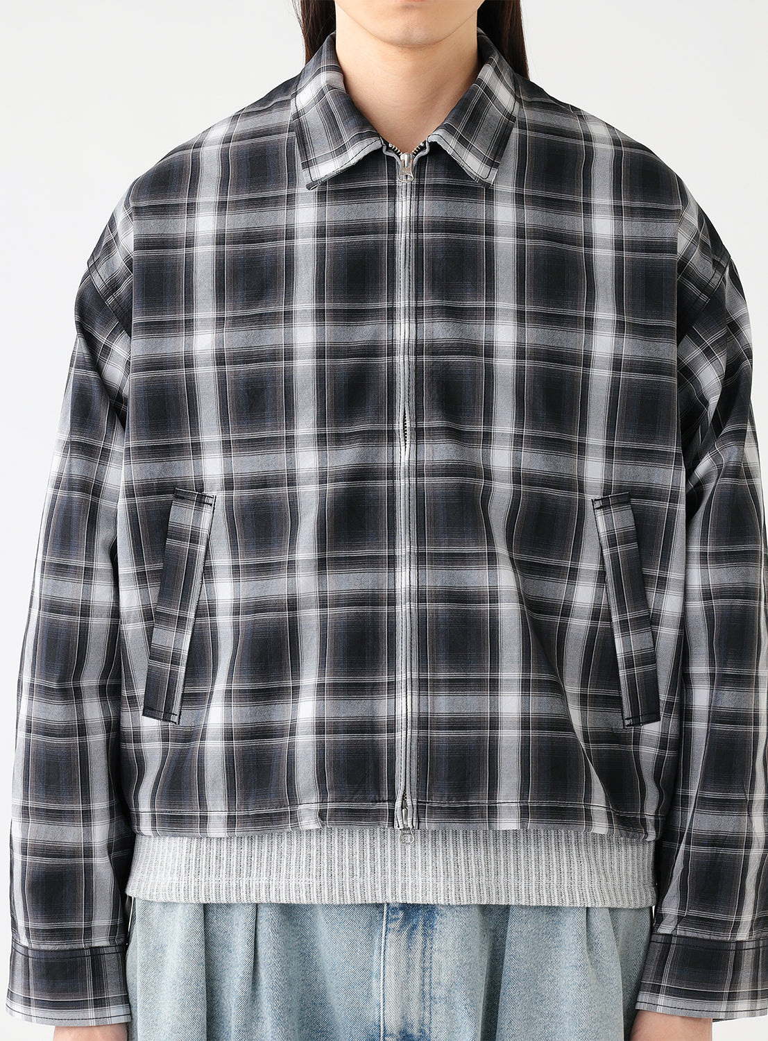 Short Check Blouson