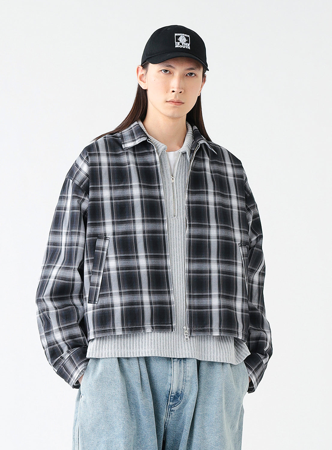 Short Check Blouson