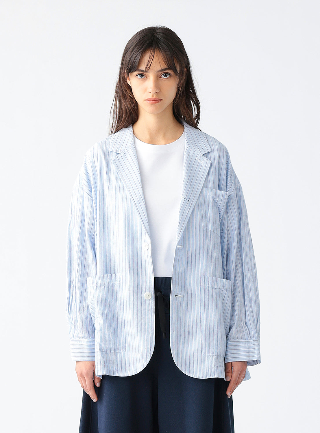 Stripe and Check Big Jacket