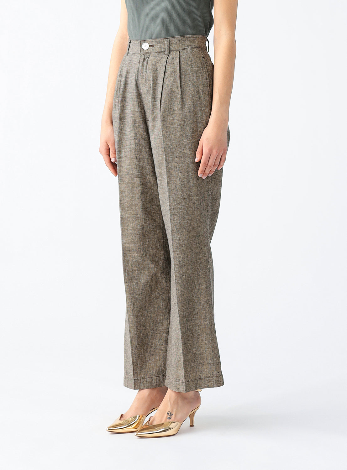 Stripe and Check Slacks