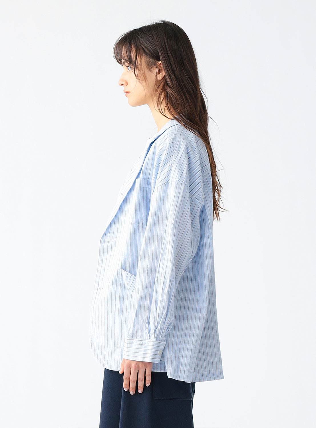 Stripe and Check Big Jacket