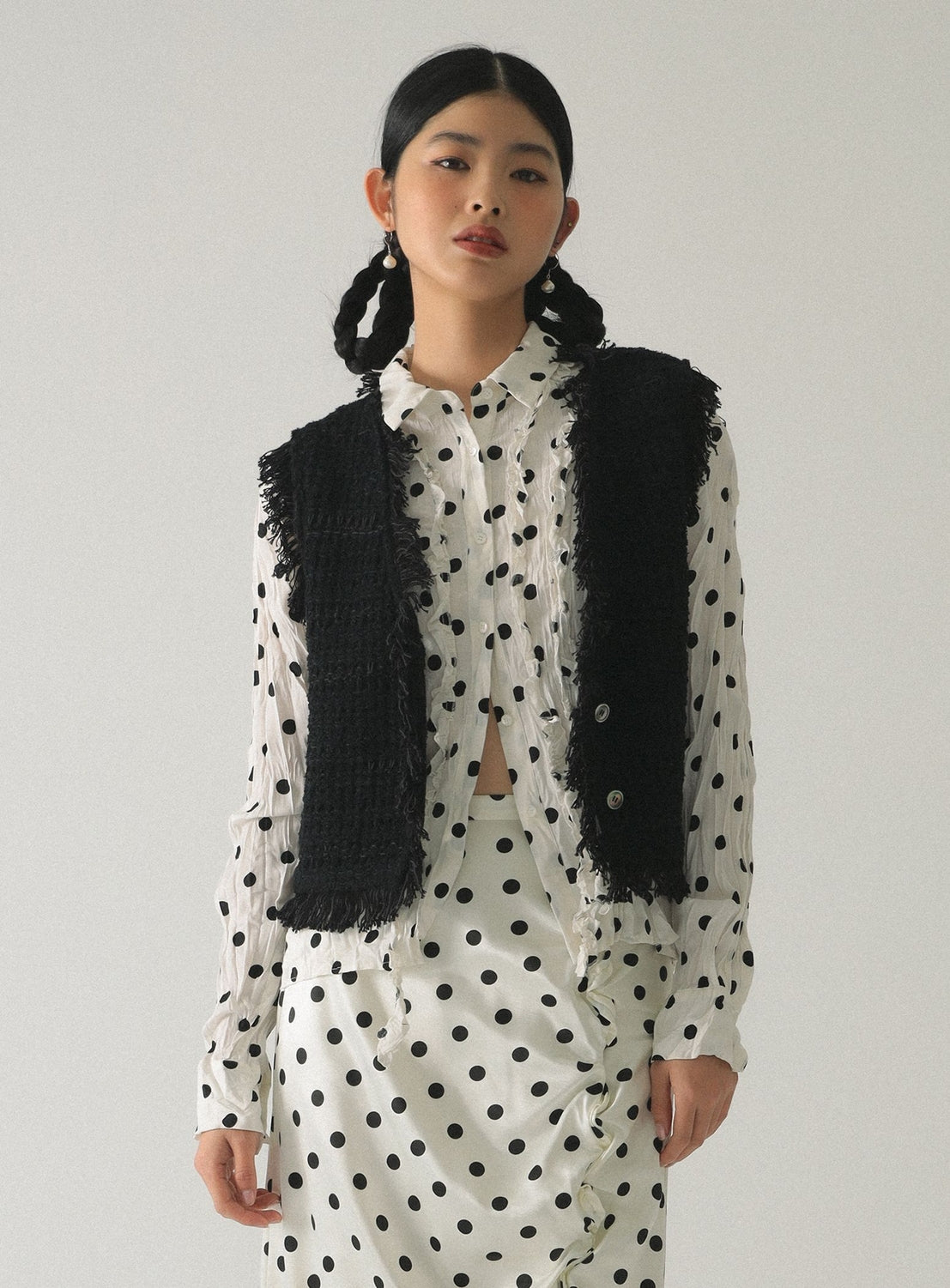 Tweed Knit Vest