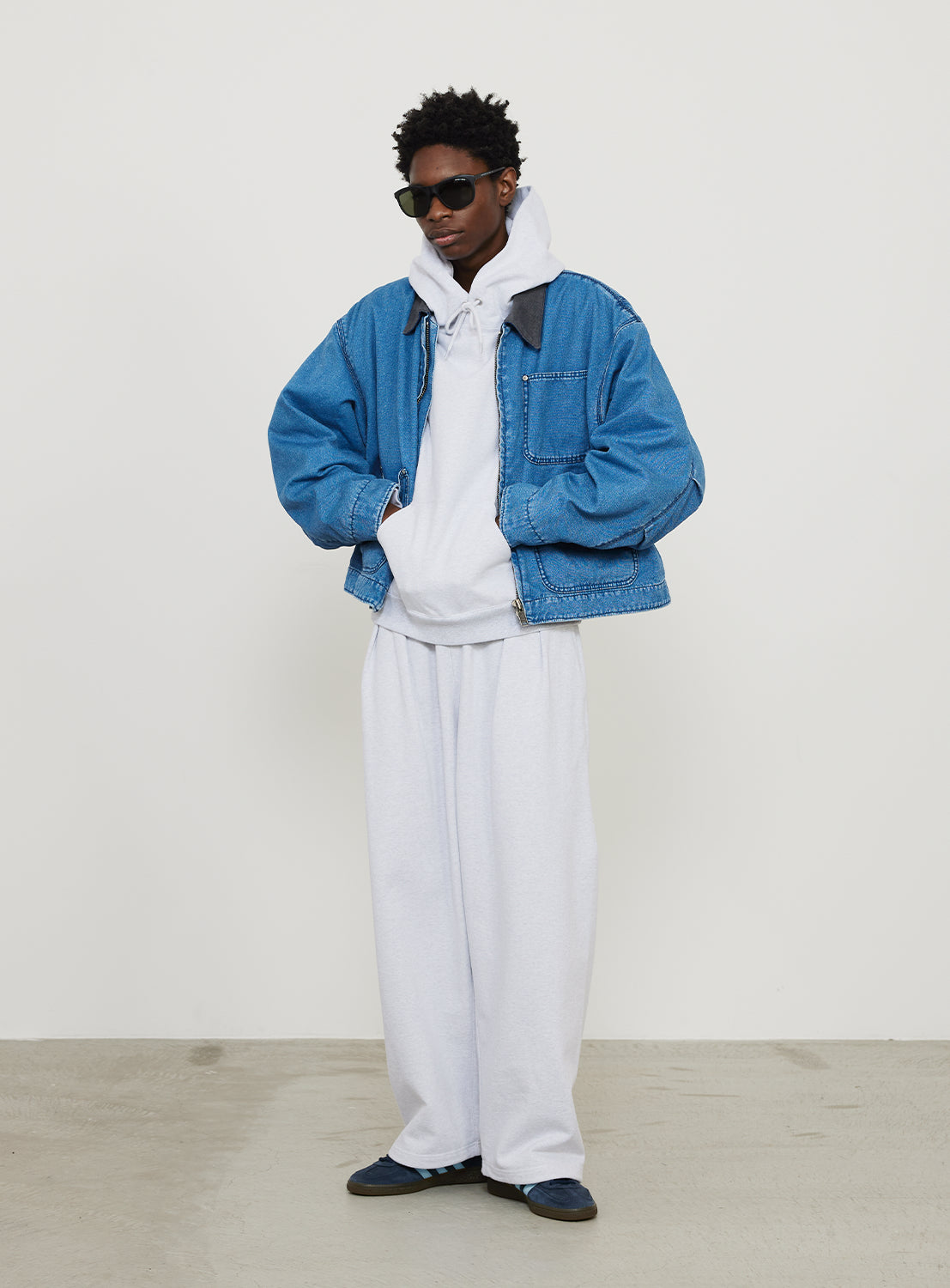 フェードダックショートブルゾン