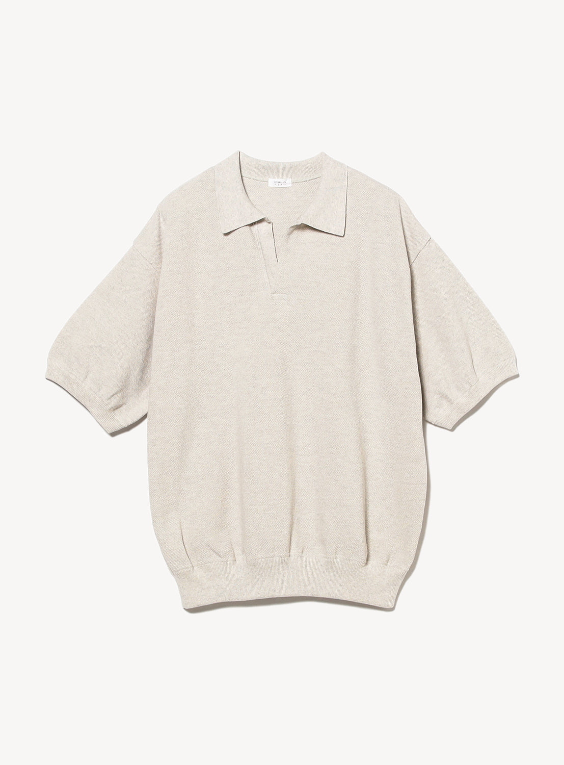 トップス crepuscule Moss Stitch Polo Moss Stitch Polo