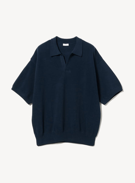 Moss Stitch Skipper Polo Shirt
