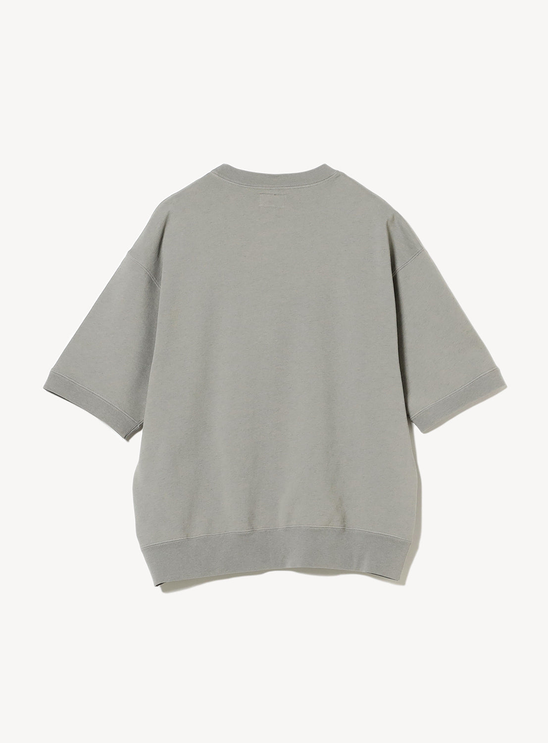Overdyed Print Half-Sleeve Sweatshirt