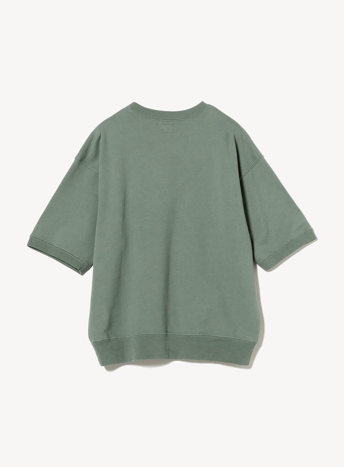 Overdyed Print Half-Sleeve Sweatshirt